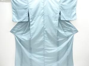 駒絽麻の葉模様小紋着物